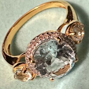 Topaz And Diamonds in 14K